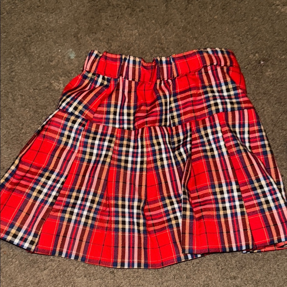 H&M Red and Black Skirt